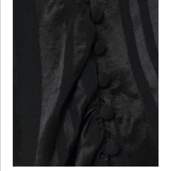 Anine Bing Penelope striped satin-jacquard mini wrap dress - Picture 4 of 4